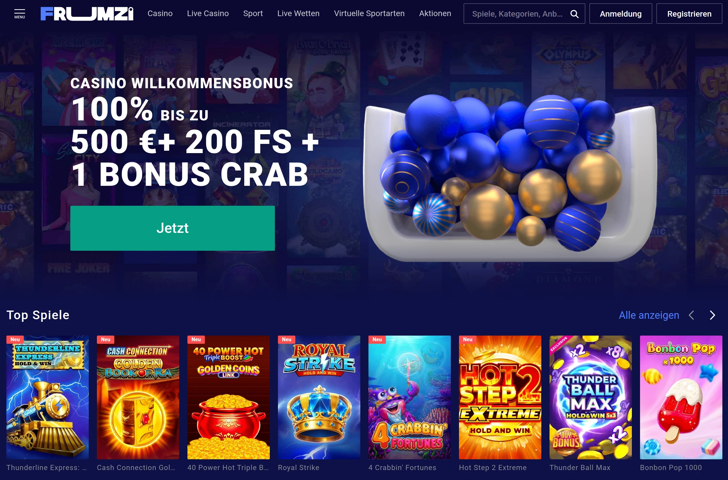 Frumzi Casino Übersicht