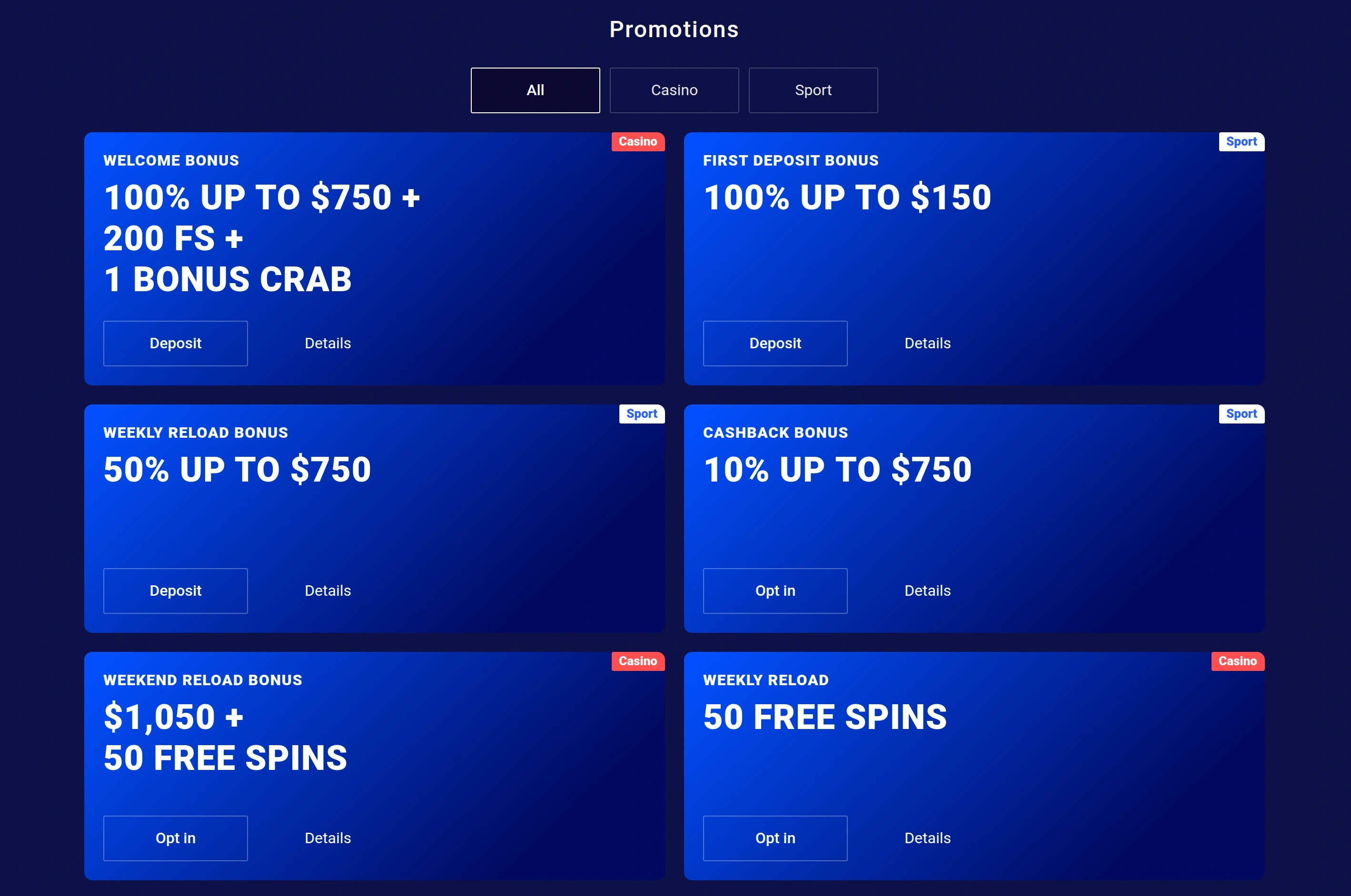 Bonus offer controls