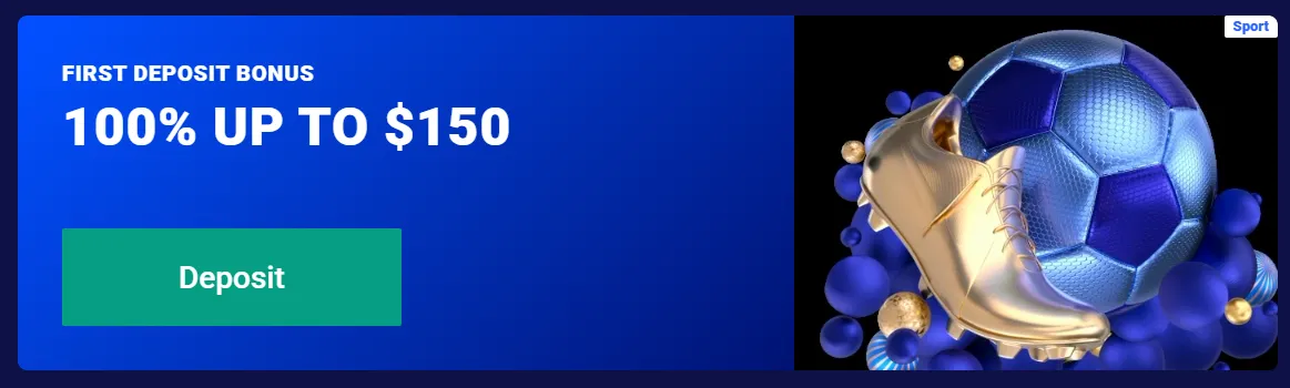 Sports first-deposit bonus offer