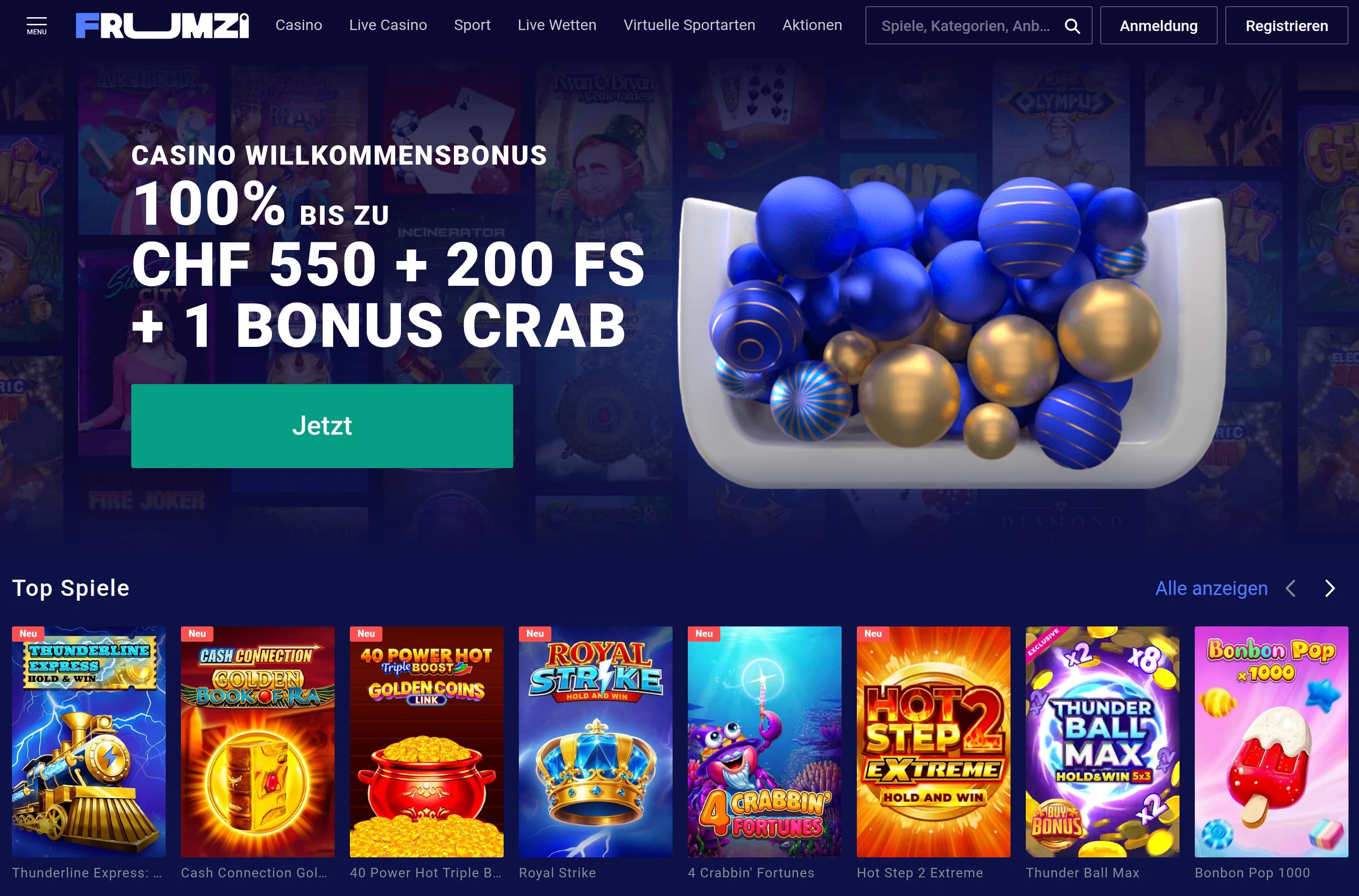 Frumzi Casino Übersicht