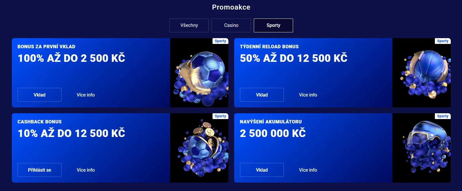 Sportovní bonusy Frumzi a akumulátorové navýšení