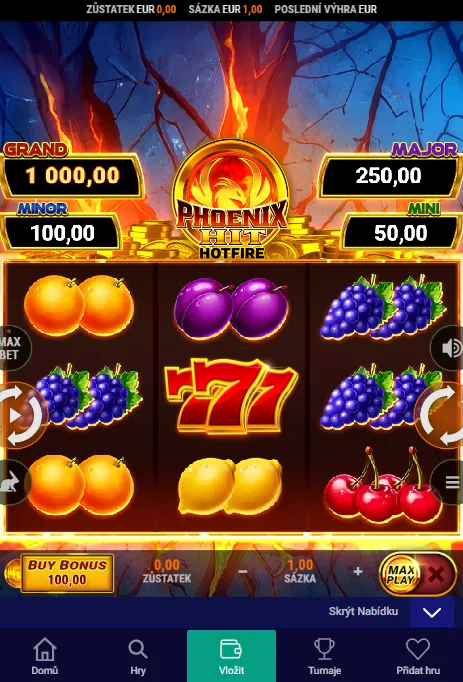 Mobilní casino Frumzi s kategoriemi her a poskytovateli