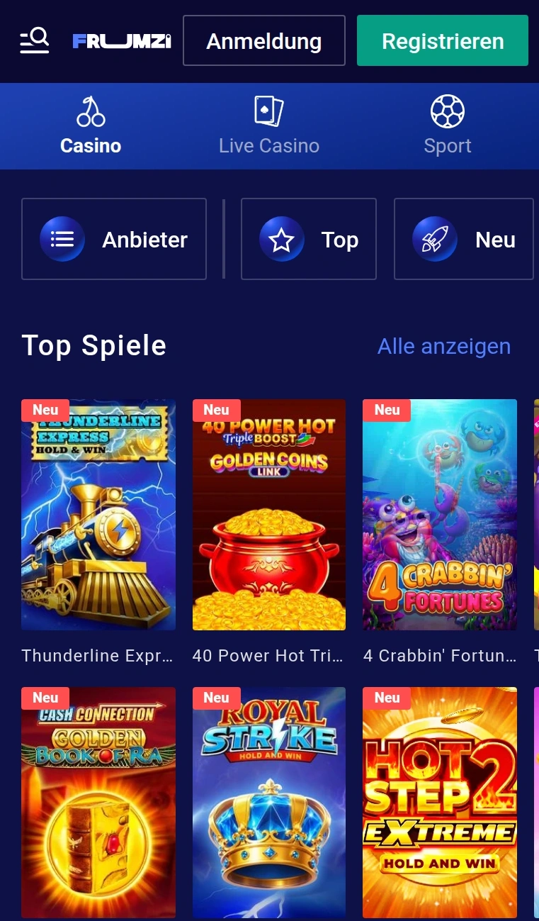 Frumzi mobil nutzen