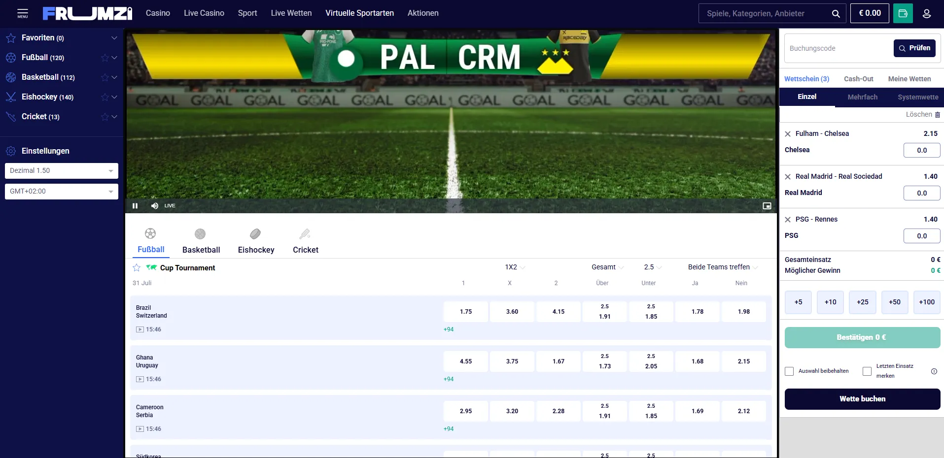 Frumzi Sportwetten