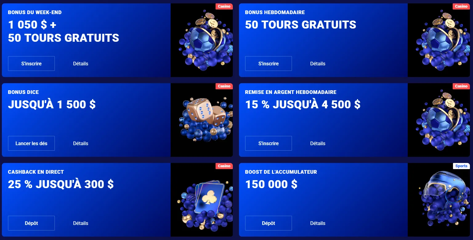 Interface des offres promotionnelles Frumzi