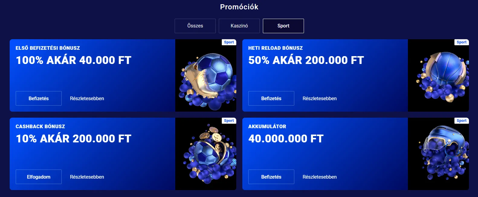 Sportfogadási bónuszok és promóciók