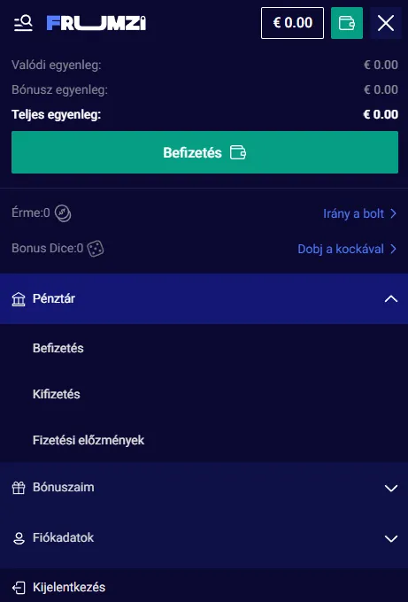 Frumzi funkcióinak áttekintése mobilböngészőben
