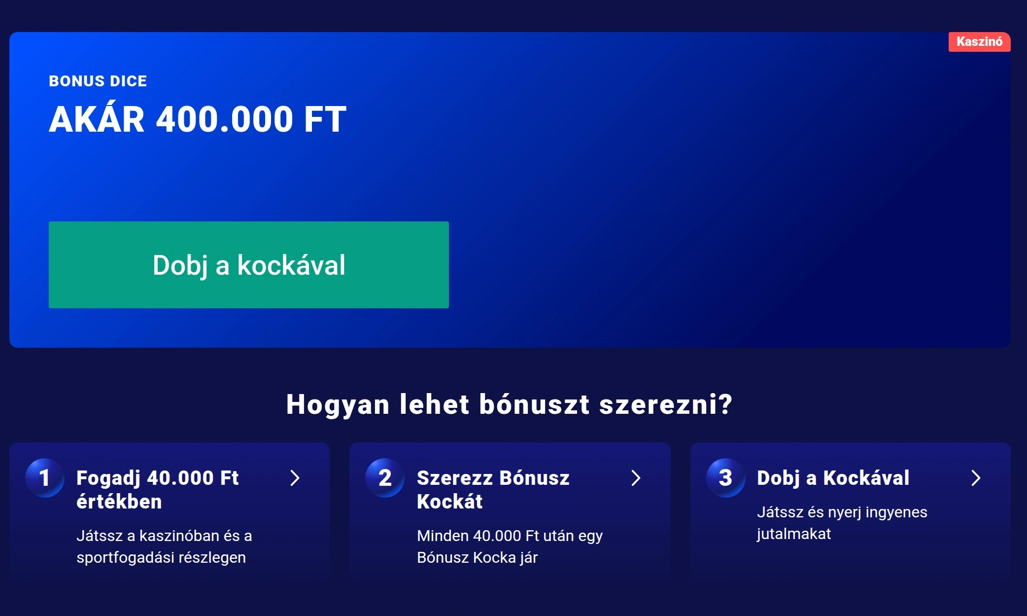Frumzi sport- és kaszinóbónuszokat bemutató játékkártyák