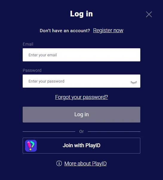 Frumzi login screen for secure account access and password recovery