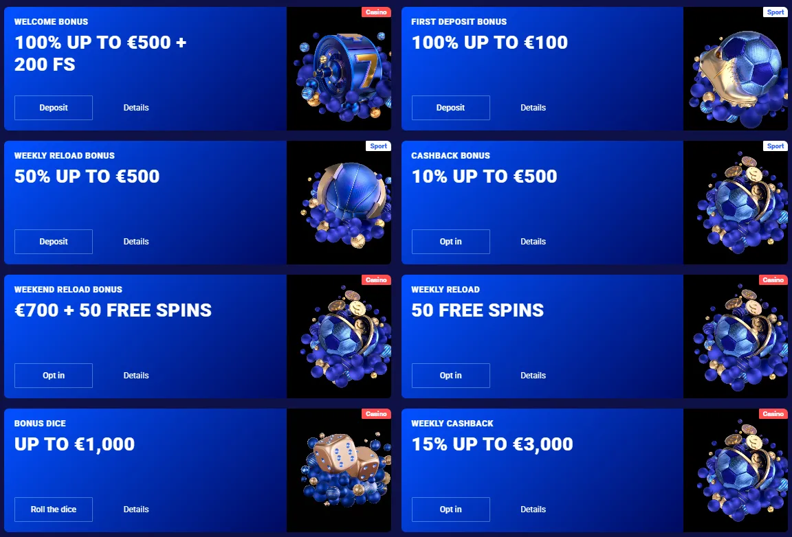 Bonus offers overview