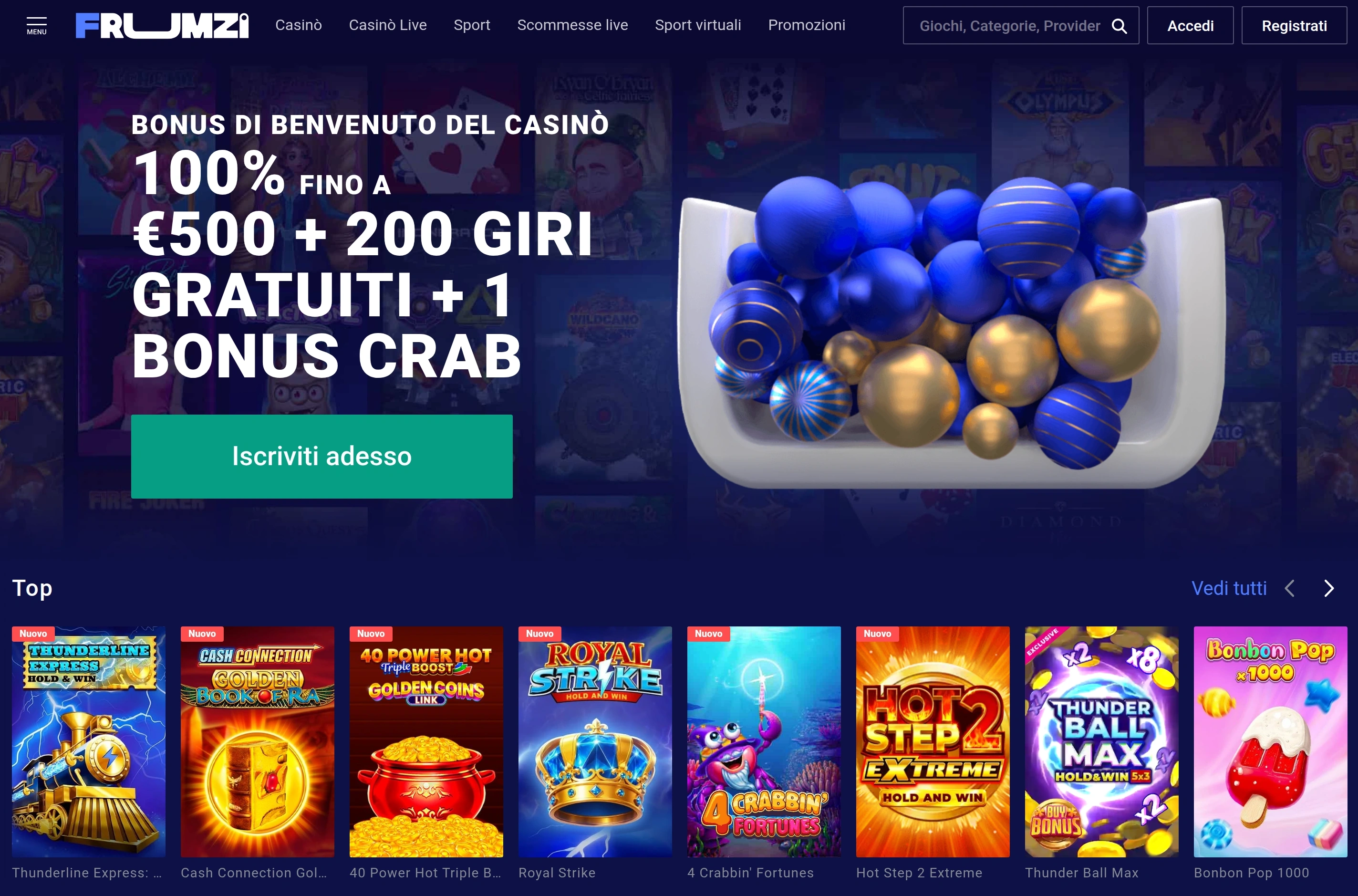 Giochi e scommesse Frumzi