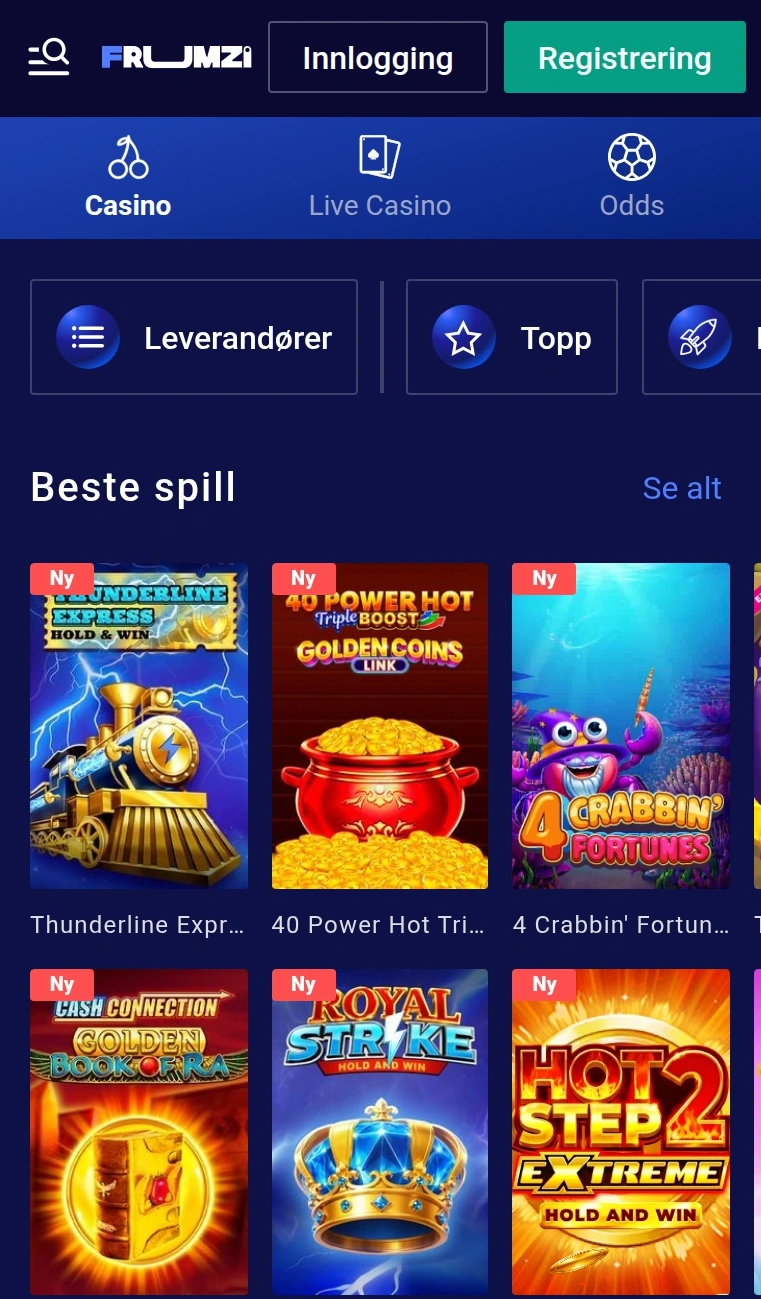 Frumzi i mobilnettleseren