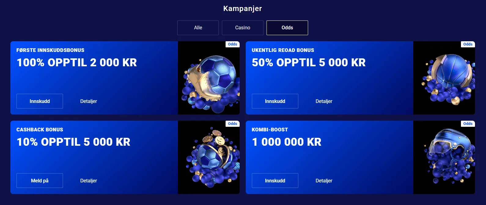 Sportsbonuser og kampanjer hos Frumzi