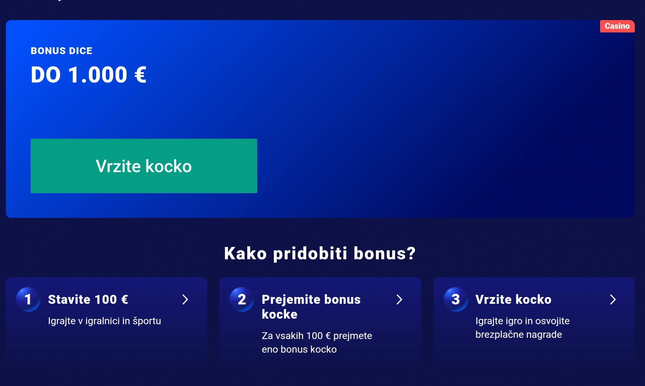 Športne stave in bonusne ponudbe Frumzi